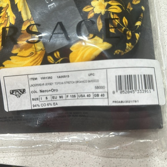 Versace Barocco Brief BNWT size 5 /XL - Picture 5 of 10